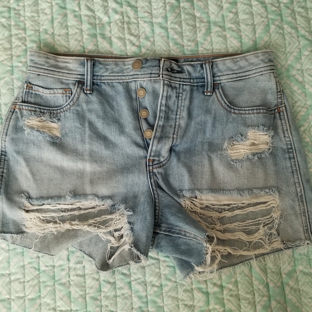 Highwaist sz 7 Hollister highrise boyfriend shorts